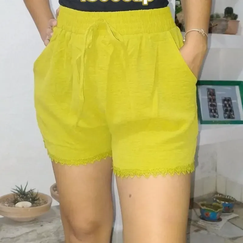 Shorts banda tejida