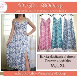 Vestido largo tirantes juvenil