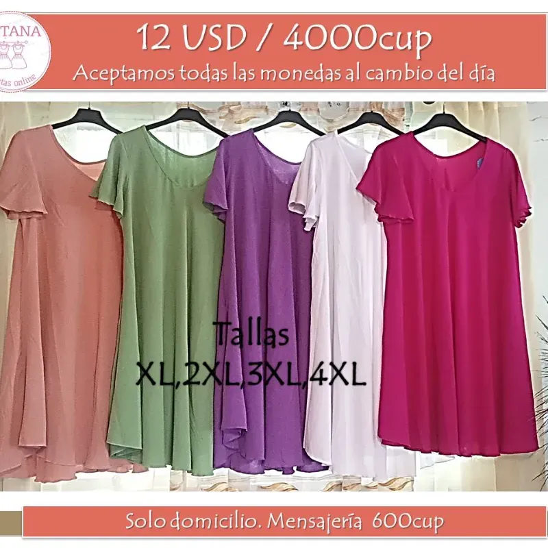 Vestido amplio tallas grandes
