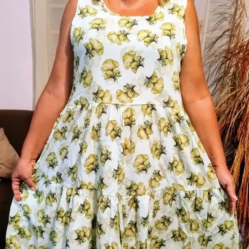 Vestido CanCan estampado flores 