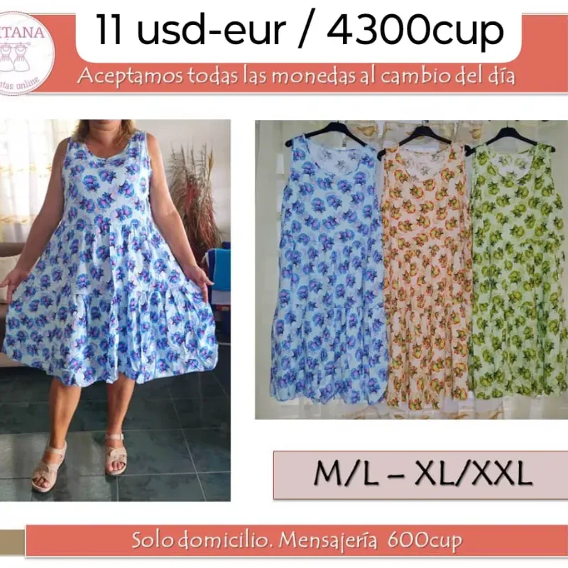 Vestido CanCan estampado flores 