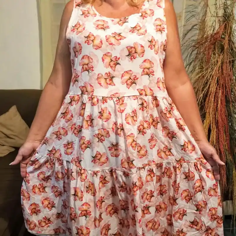 Vestido CanCan estampado flores
