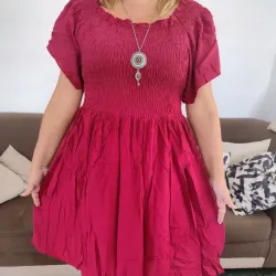 Vestido corto elastizado 