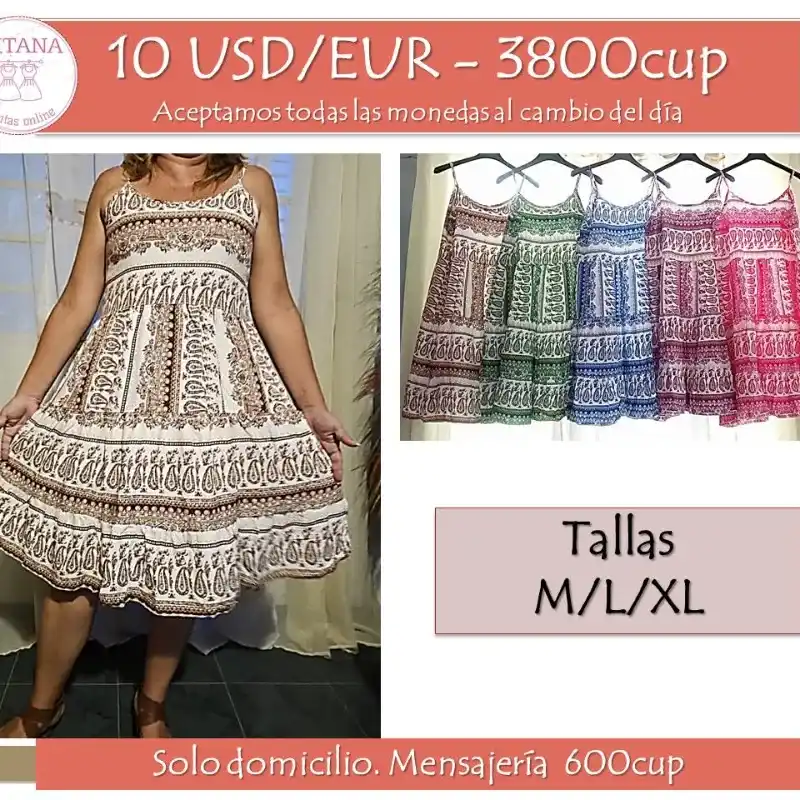 Vestido juvenil con arabescos