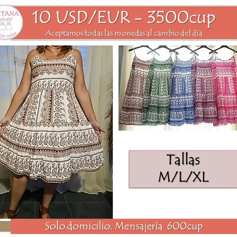 Vestido juvenil con arabescos