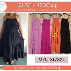 Vestido mamita de tirantes elastizado