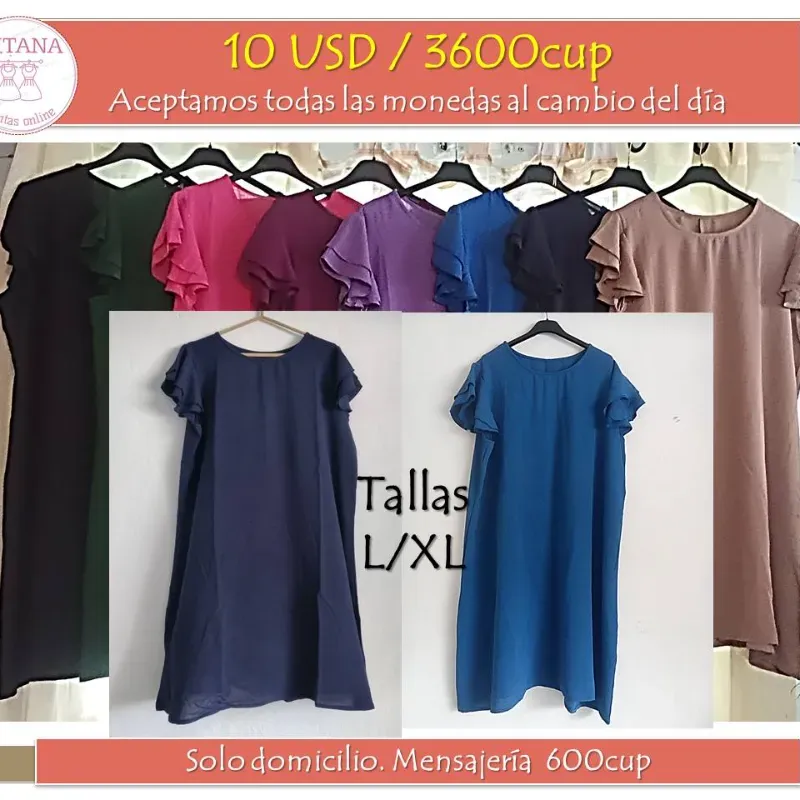 Vestido mangas vuelos