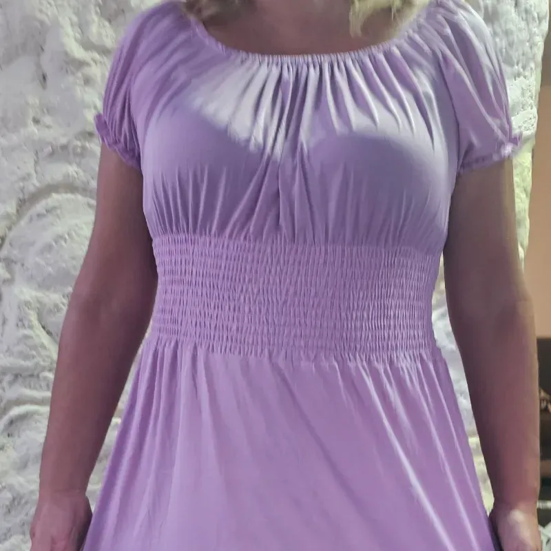 Vestido poliéster elastizado