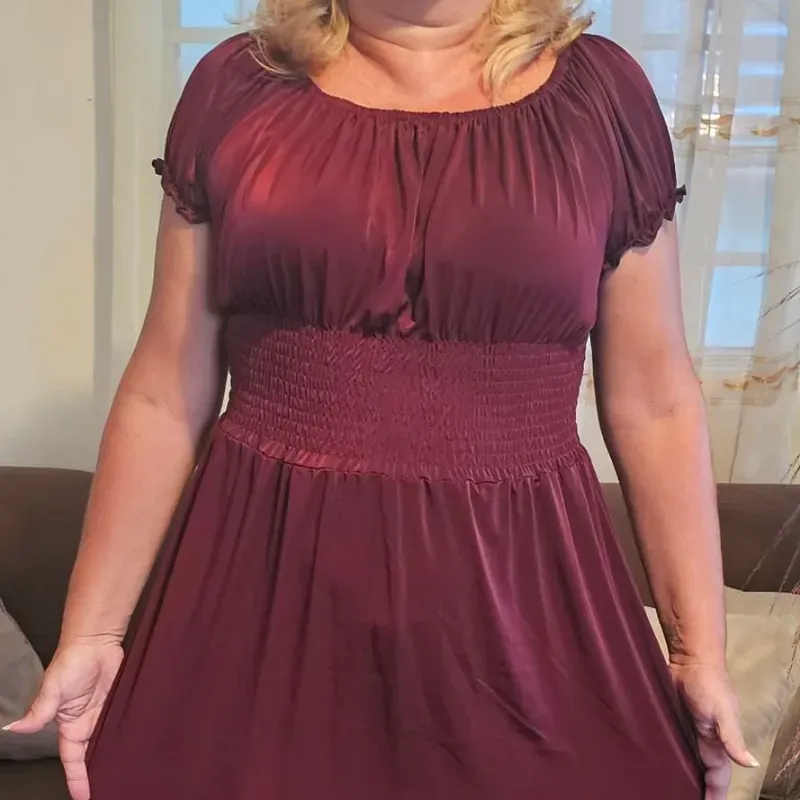Vestido poliéster elastizado 