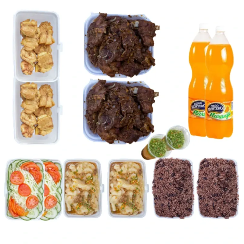 Combo para 10 personas. Costillas de cerdo asadas