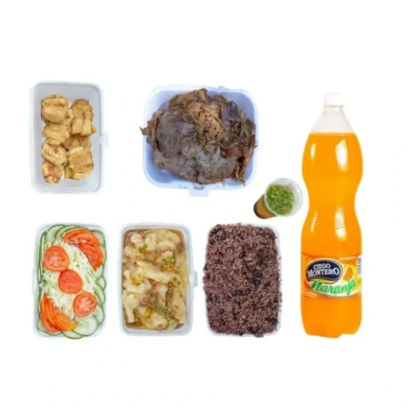 Combo 5 personas de dados de cerdo asadas al carbón