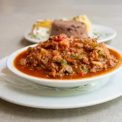 Picadillo a la Habanera al carbón