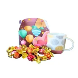 Caja Feliz Cumpleaños: Bombones y Taza Cerámica