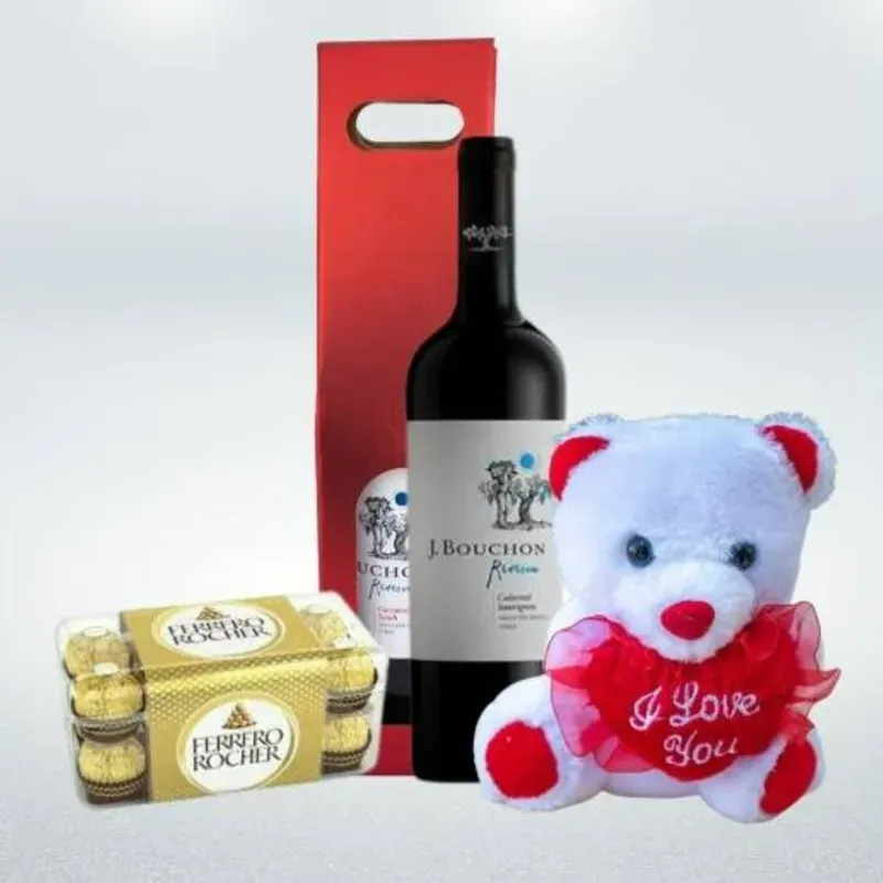 Combo de Vino Romántico: ¡Celebra el Amor!
