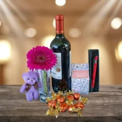 Combo de Vino y Dulzura para Mamá