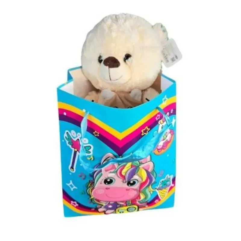 Oso de Peluche Grande en Bolsa Decorativa