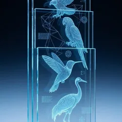 Lámpara Panel Retro en Cristal y Acero