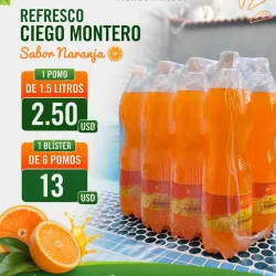 Blíster de 12 pomos de refresco 500 ml - Naranja 🍊-
