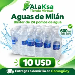 Blíster de 24 pomos de 600ml - Aguas de Milán-