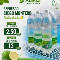 Blíster de 6 pomos de Refresco Limón 1.5 litros