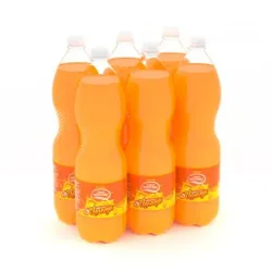 Blíster de 6 pomos de Refresco Naranja 1.5 litros