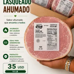 Jamón Pierna Ahumado Lasqueado ( Original ) 10 lb 