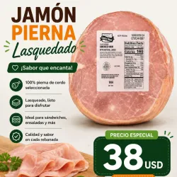 Jamón Pierna Ahumado Lasqueado ( Original ) 10 lb 
