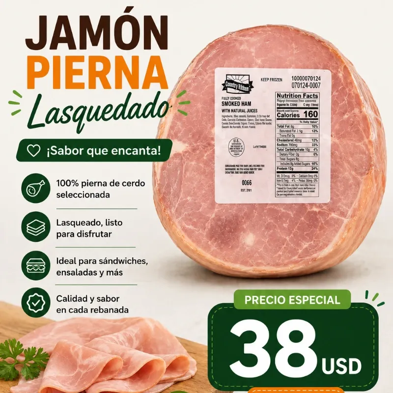 Jamón Pierna Ahumado Lasqueado ( Original ) 10 lb