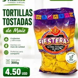 🌽-Bolsa de Tortillas Tostadas de Maíz-