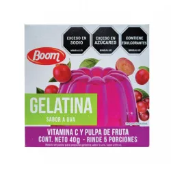 Boom Gelatina 40g  Sabor Uva