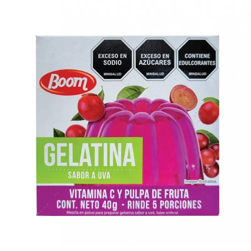 Boom Gelatina 40g  Sabor Uva 