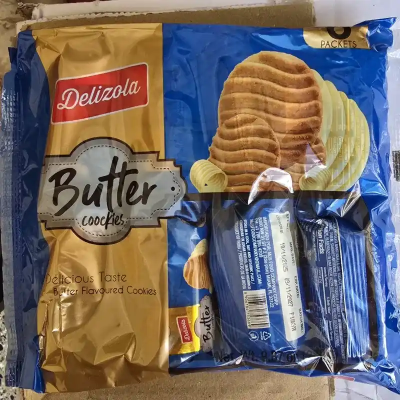 🧈 Butter Cookies Delizola – Paquete de 8 paqueticos individuales