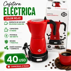 Cafetera Eléctrica- 6 tazas - Eko