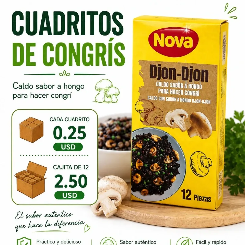 Caja de 12 cuadritos de Congrís-