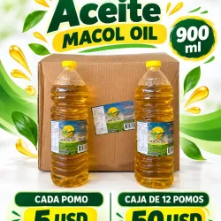 Caja de 12 pomos de aceite - 900ml c/u -