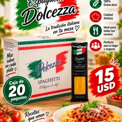 Caja de 20 paquetes de Espaguetis- 500g c/u -