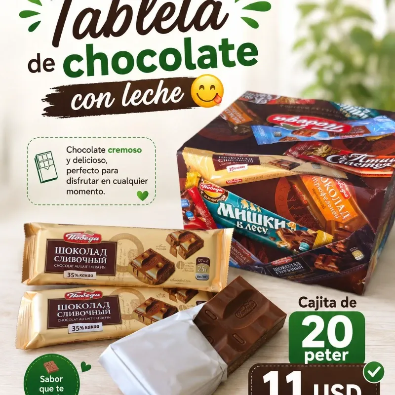 Caja de 20 Peter con leche 😋 -