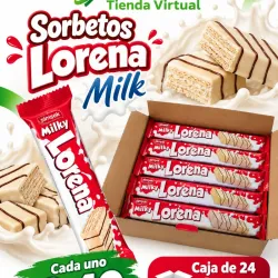 📦- Caja de 24 Sorbetos Lorena- Milk 