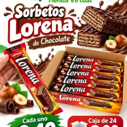 📦-Caja de 24 Sorbetos Lorena - Chocolate 🍫-