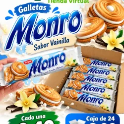 📦- Caja de 24 galletas Monro- Vainilla-