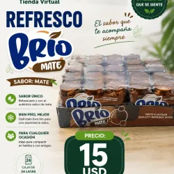 Caja de 24 latas - Refresco Brío- Sabor Mate