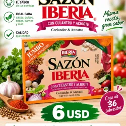 Caja de 36 sobres de sazón Iberia
