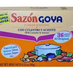 Caja de 36 sobres de sazón Goya 