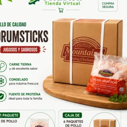 Caja de 6 paquetes de muslos de pollo (12kg/26.7lb)