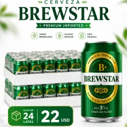 🍺-Caja de cerveza Brewestar 24 latas -