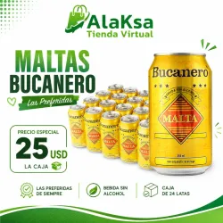 🧋- Caja de Maltas Bucanero- 24 latas-