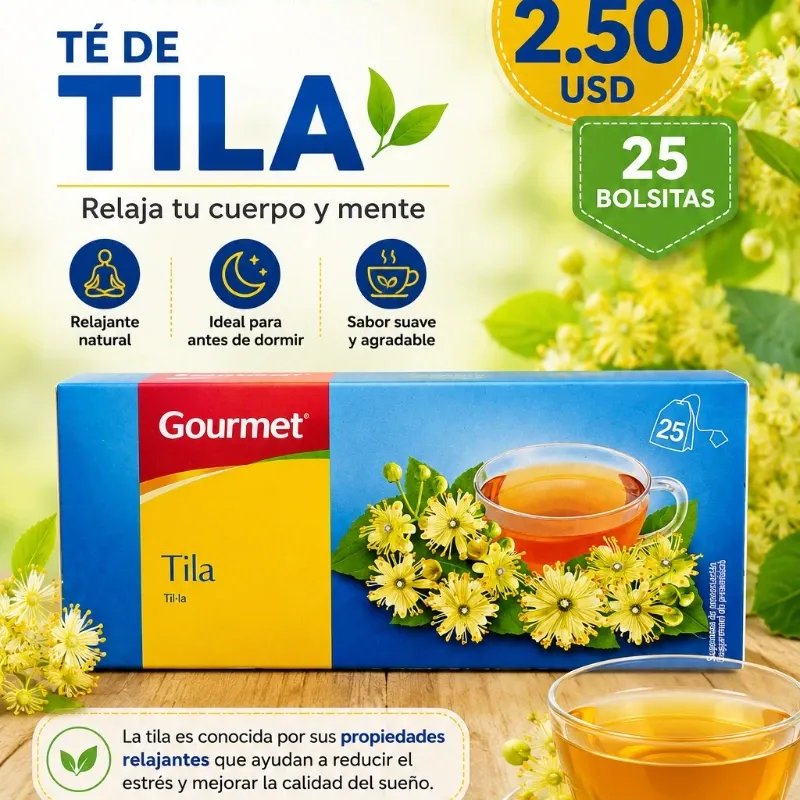 ☕️ - Cajita de 25 sobres de Té ( De Tila )