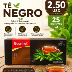 ☕️ - Cajita de 25 sobres de Té ( Negro)