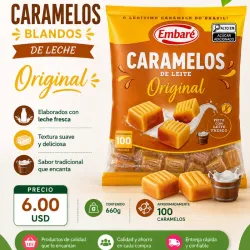 Caramelos de Leche «Sabor Original» Paquete de 100 unidades