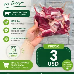 Carne de res ( en Trozos) 1 libra